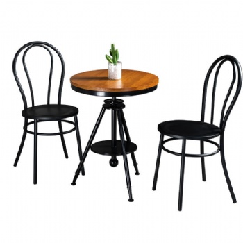 Retro American imitation wood dining chair